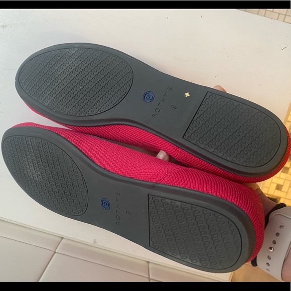 Hot Pink Rothy’s Flats - Picture 2 of 3